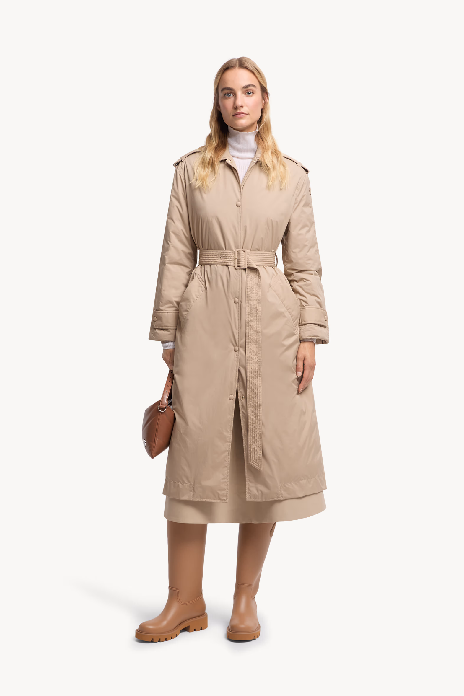 Gabardina plumífero Yevre Mujer Beige Moncler 0